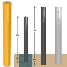 Leda Securapost 100NB Industrial Round Fixed Bollards